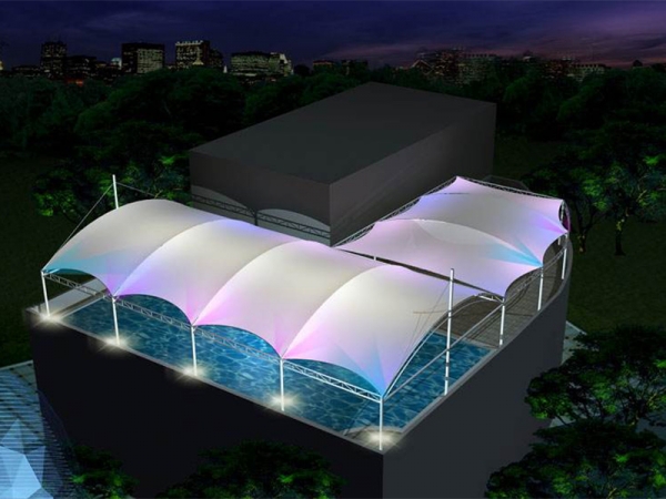 泳池、沖浪膜結構